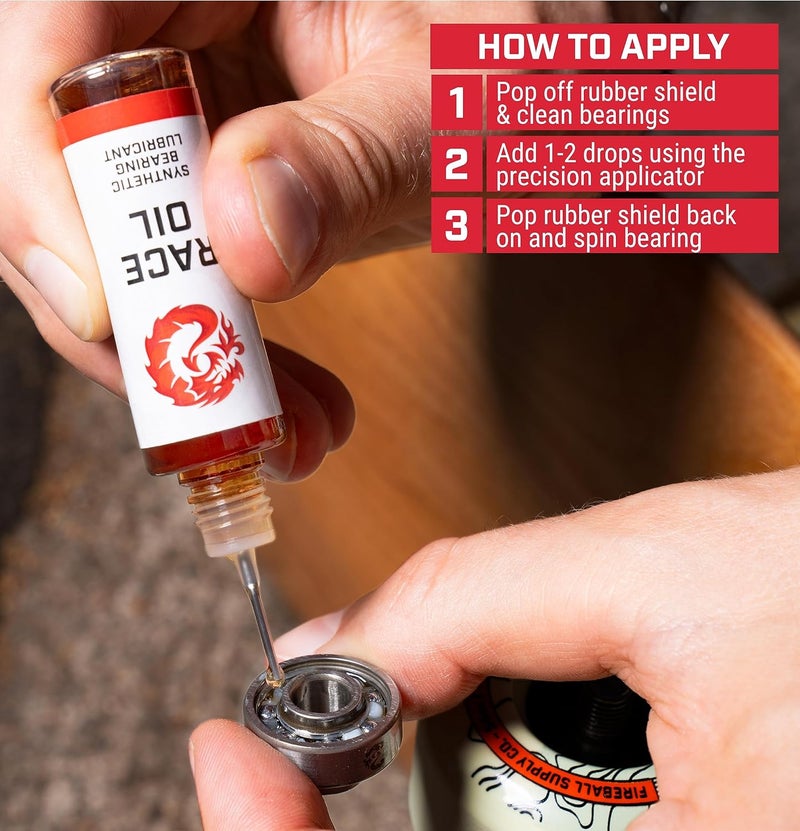fireball Dragon Bearing Lube for Skateboards - Longboard Bearing Lubricant - Inline Skate Lube - Image 4